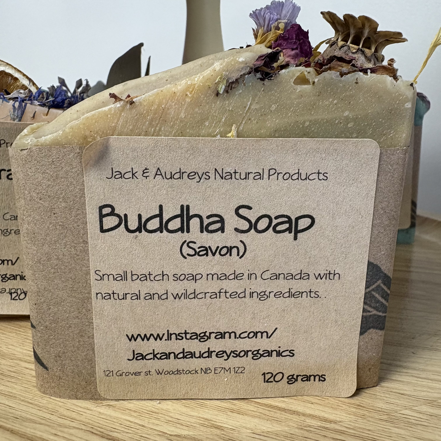 Jack and Audrey's Botanical Topped Soaps