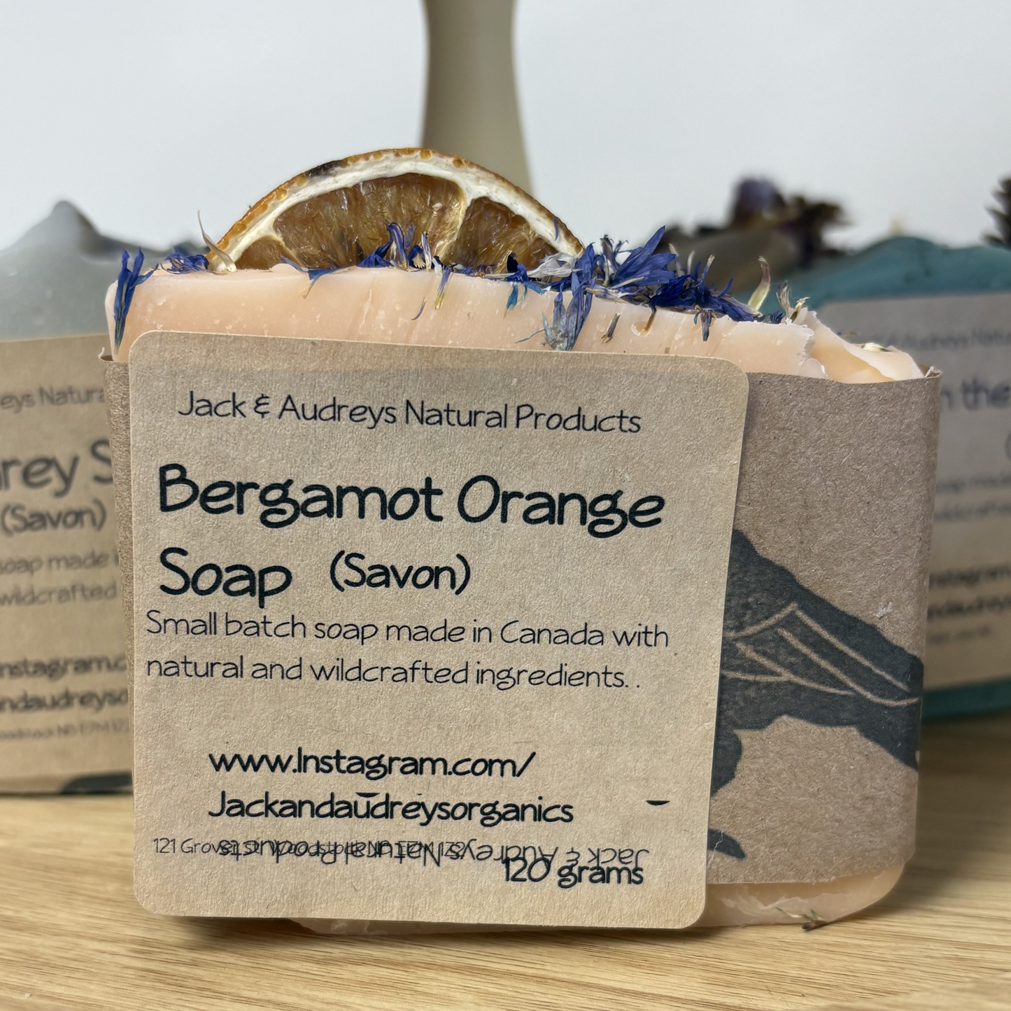 Jack and Audrey's Botanical Topped Soaps