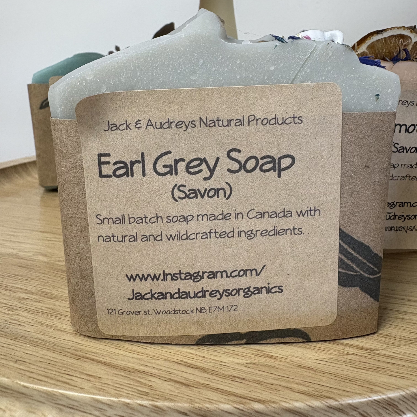 Jack and Audrey's Botanical Topped Soaps