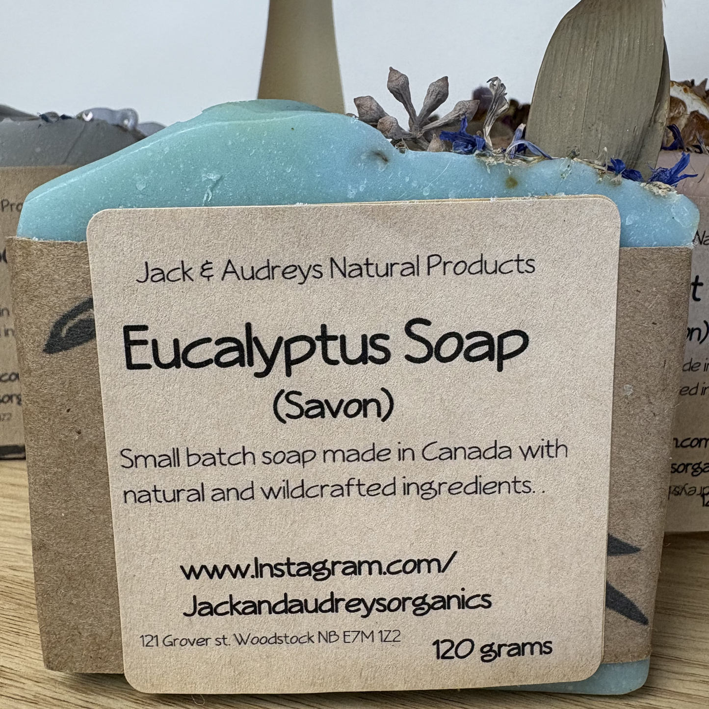 Jack and Audrey's Botanical Topped Soaps