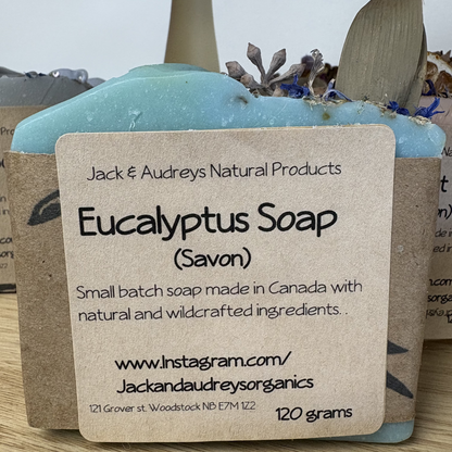 Jack and Audrey's Botanical Topped Soaps