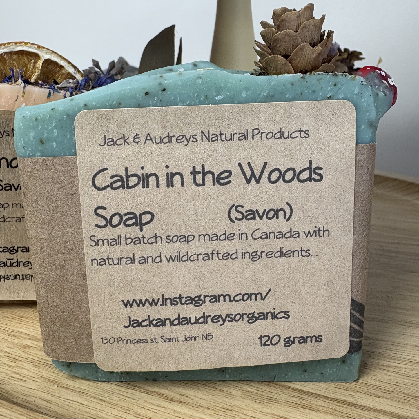 Jack and Audrey's Botanical Topped Soaps