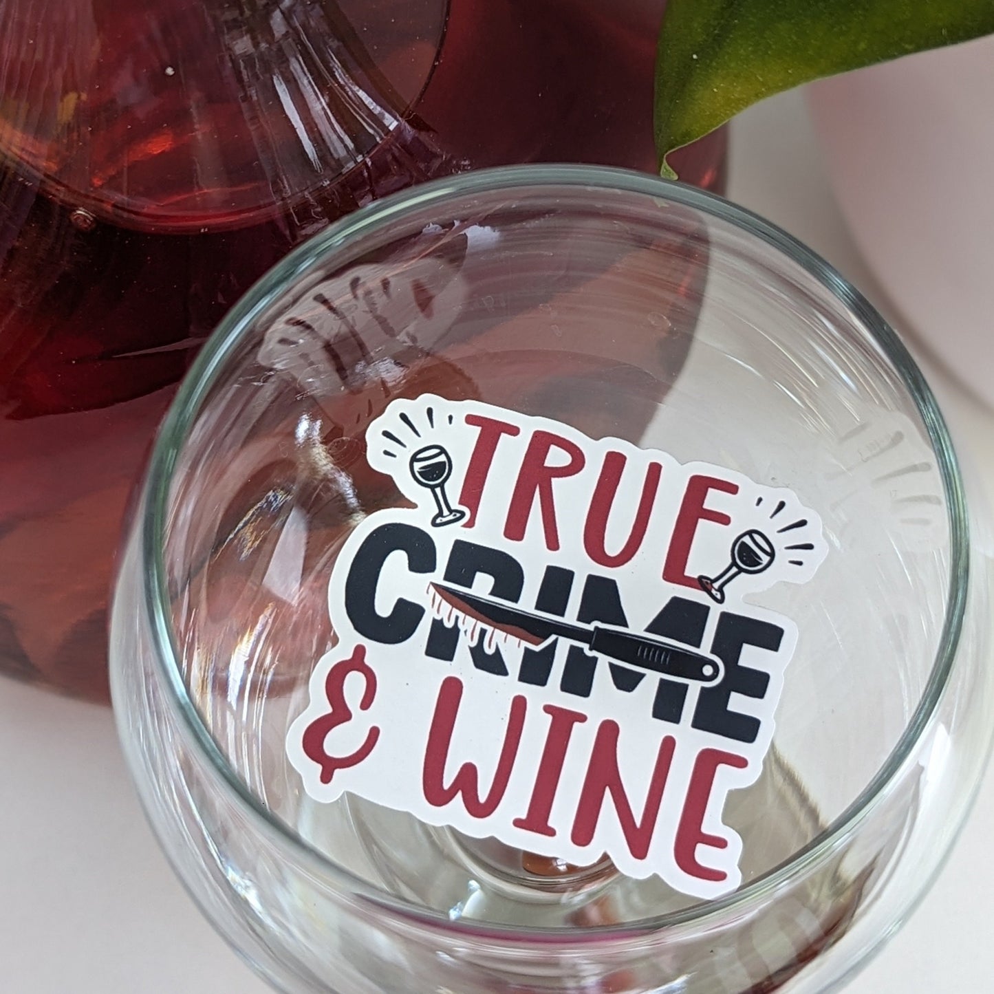 True Crime & Wine Sticker