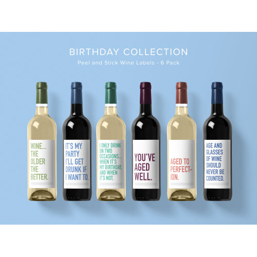 Birthday Wine Labels