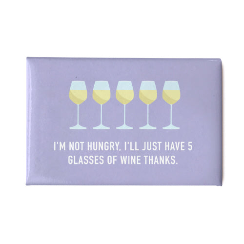 5 Glasses of Wine Magnet - MAG004