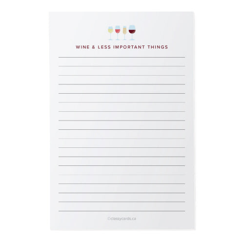 Wine Notepad